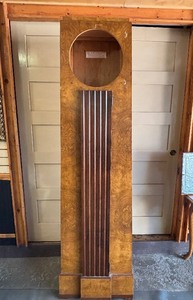 Biedermeier Style Burled Tallcase Grandfather Clock Case