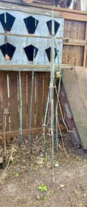 Lot of 5 Antique Copper Lightning Rods
