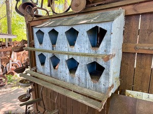 Great Looking Old Vintage Galvanized Metal Chicken House
