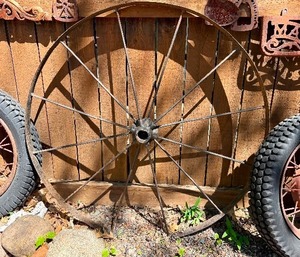 Antique Iron Wagon Wheel - 44