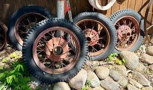 Lot of 4 Antique Truck Tires