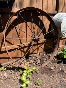 Antique Iron Wagon Wheel - 46