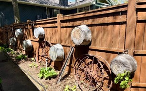 Lot of 7 1930s era Galvanized Wash Tubs