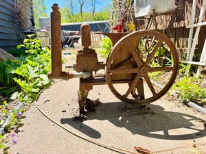 Old Vintage Industrial V&ampK Electric Service Pump - Vaile Kimes Company
