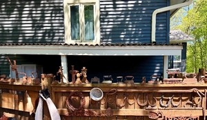 Large Lot of Antique Cast Iron Items - Many Irons, Horseshoes, Jacks etc