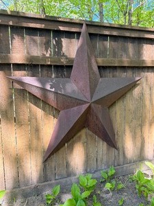 Quality LARGE Rustic Metal Star Barn  House Decoration