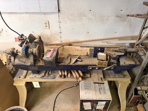 Excellent Working Heavy Duty Vintage Industrial Lathe
