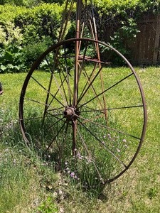 Antique Iron Wagon Wheel - 53