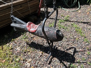 Fantastic Orig Vintage 1960s Gametime Ride-On Bomb Swing