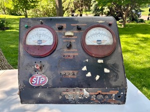 Very Cool Vintage Control Panel for Service Station Machine