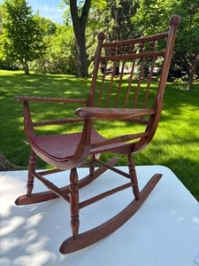 Nice Vintage Curved Seat Rocker