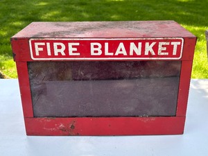 Neat Old FIRE BLANKET FactoryWarehouse Wall Box