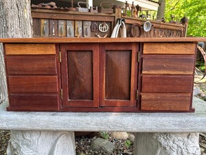 Nice looking Vintage Cedar Small Cabinet for Jewelry or other Items