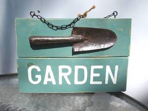 Rustic Wooden GARDEN Decor Sign