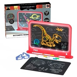 FAO Schwarz Ultimate Neon Light Board 11pc Set