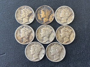 Mercury Silver Dimes