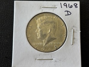 1968-D Kennedy Half Dollar 40% Silver