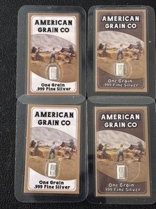 4 - 1 Grain .999 Fine Silver Bars