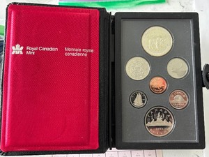 1985 Canada Proof Set Includes Silver Dollar