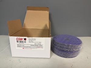 CGW Abrasives Resin Fiber Discs Extreme Ceramic 4 12x78 50 grit (New In Package 25 Total)