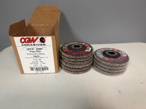 GCW Abrasives Flap Disc Aluminum A3 wCoating Regular 4-12x78 (10 Total)