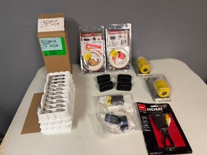 Various Electrical Supplies Micro Pan Sensor, HDMI Adapter, Locking Connector and Plug, Plus More