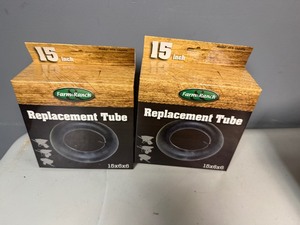 Two Farm and Ranch 15 Inch Replacement Tubes for Tire 15x6x6