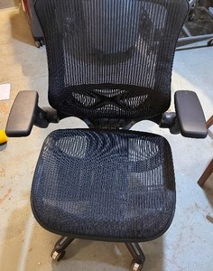 Comfortable Mesh Office Chair Adjustable Height and Armrests with Ability for Slight Recline