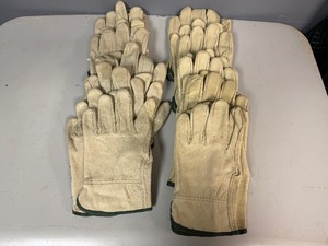 Leather Work Gloves Size L (10 Total Pairs)