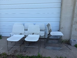 Ten Stackable Chairs