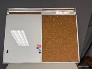 Three Cork BoardWhite Board Combination