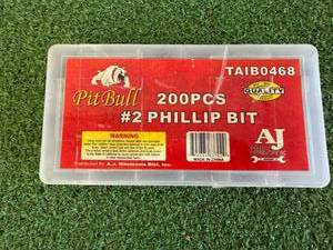 200 Pcs #2 Phillips Bits