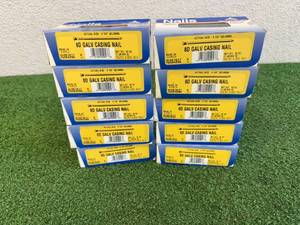10 1# Boxes 2 12 8D Galv Casing Nails