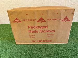 30 1# Boxes 3 10D Galv Casing Nails