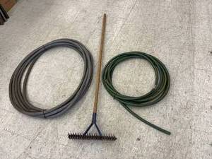 Long Handle Garden Tool & Garden Hose