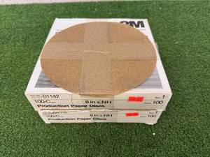 200 Count 8 100C Grit Production Paper Discs