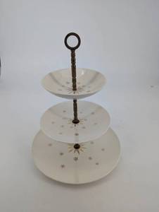 Three-Tier Serving Stand - Salzburg Starburst 22Kt Gold Decoration