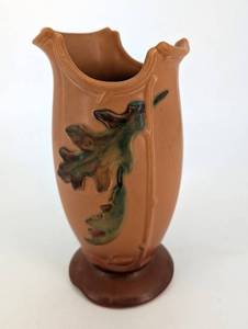 Vintage Weller oak leaf vase 1930s