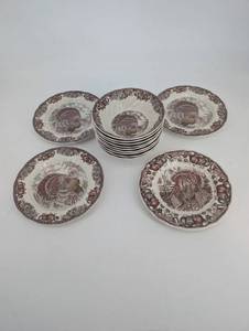 Johnson Bros Autumn Monarch Plates & Bowls (Lot of 12)