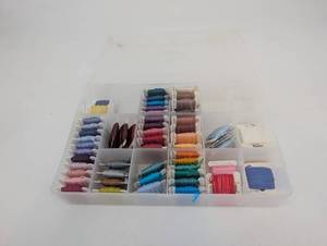 Embroidery Floss Assortment in Plastic Organizer Tray