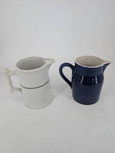 French Ceramic Pitchers (Lot of 2)