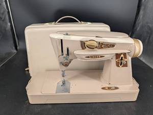 Vintage Singer 500A Sewing Machine With Case (No Power Cord)