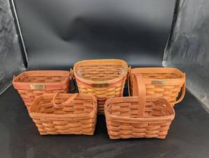 Vintage Longaberger Basket Set (Lot of 5)