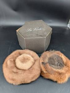 Vintage La Veile Fur Hats (Lot of 2)