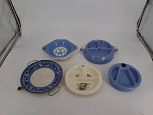 Vintage Childrens Food Warmer Plates