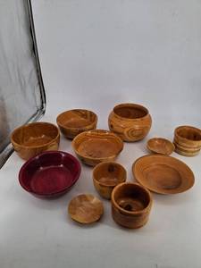 Wooden Bowl Assortment (Lot of 11)