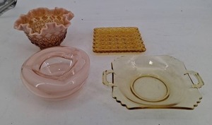 Glass Dish Assortment (Lot of 4)