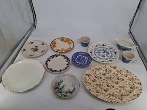 Mixed China Dinnerware Set Liberty Blue, Franciscan & Mikasa