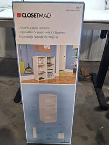 ClosetMaid 8987 3-Shelf Stackable Organizer White