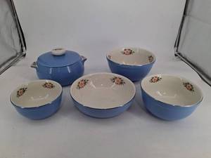 Vintage Halls Rose Parade Mixing Bowl Set (5-Piece)